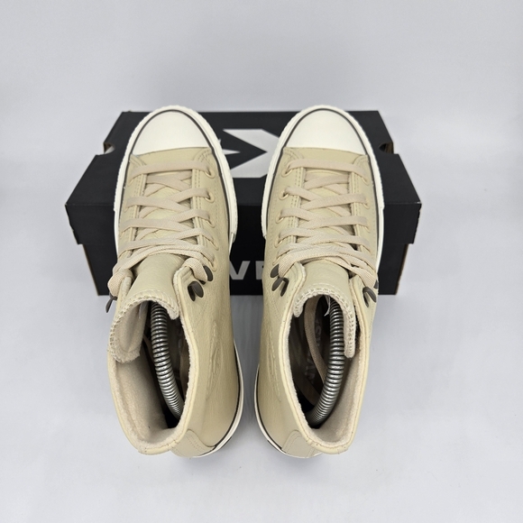 New Chuck Tayor All Star Lift Platform Weatherized Leather Shoes Womens Size 7.5 - Picture 6 of 8